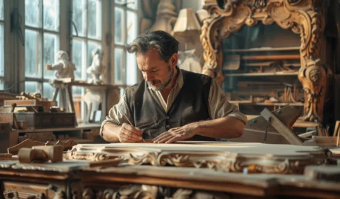 Le métier d'ébéniste : fabrication sur mesure, restauration de mobilier ancien et création artistique