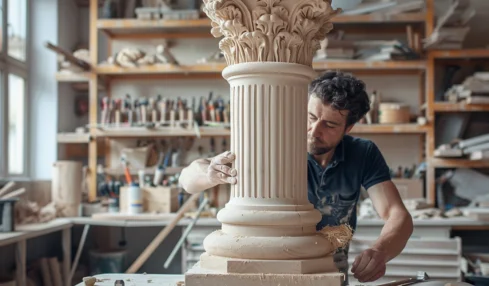 Comment réaliser une colonne en bois ou en plâtre : étapes, matériaux nécessaires et astuces de fabrication
