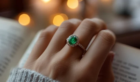 Quelle est la signification d'une bague de fiançailles en émeraude : amour, chance, paix et espoir